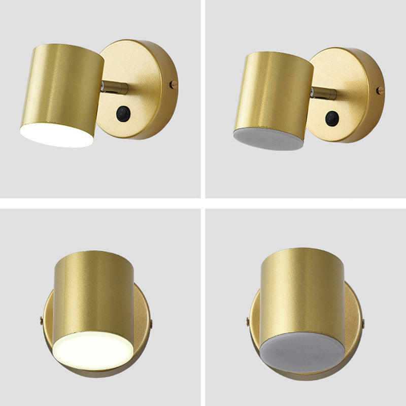 Luminaire à applique cylindrericale Métal de style moderne 1 appliques lumineuses