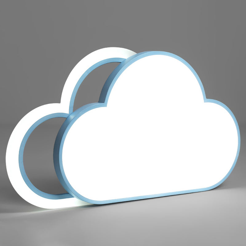 LED-Unterputzleuchte für Schlafzimmer, moderne, deckennahe Beleuchtung mit Cloud-Metallschirm