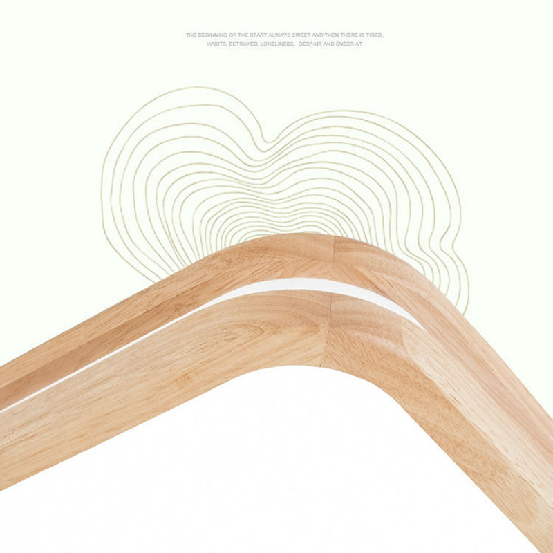 Rectangle Wooden Flushmount Lighting Modern Style LED Wood Flush Ceiling Light Fixture