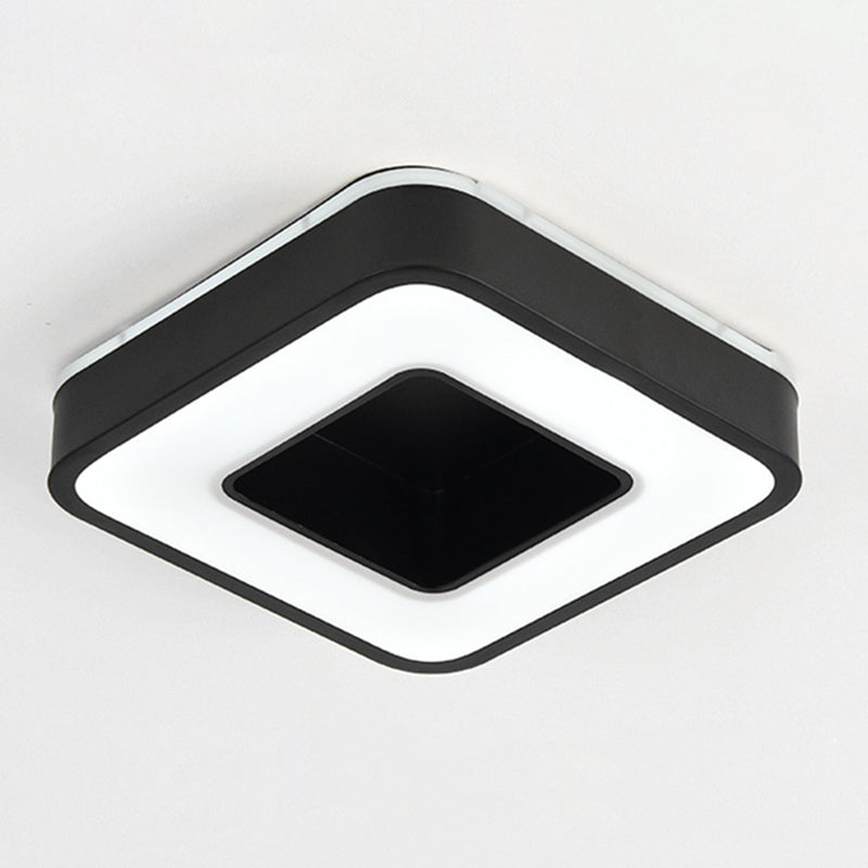 2" Height Hollow Design LED Ceiling Light Modern Style Flush Mount Lighting Fixture for Office Business Room