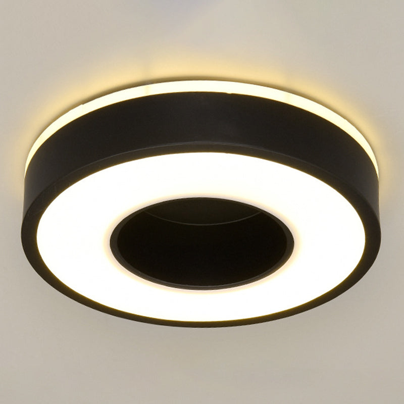 2" Height Hollow Design LED Ceiling Light Modern Style Flush Mount Lighting Fixture for Office Business Room