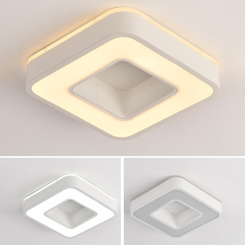 2" Height Hollow Design LED Ceiling Light Modern Style Flush Mount Lighting Fixture for Office Business Room