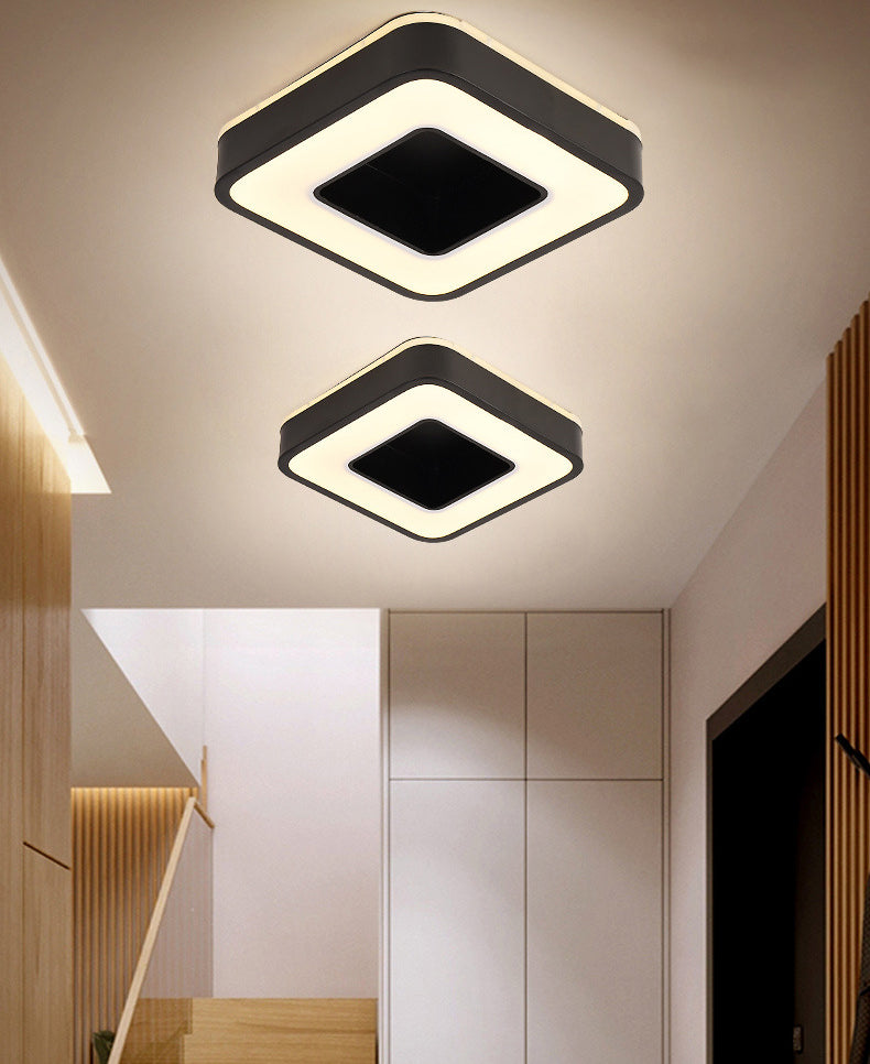 2" Height Hollow Design LED Ceiling Light Modern Style Flush Mount Lighting Fixture for Office Business Room