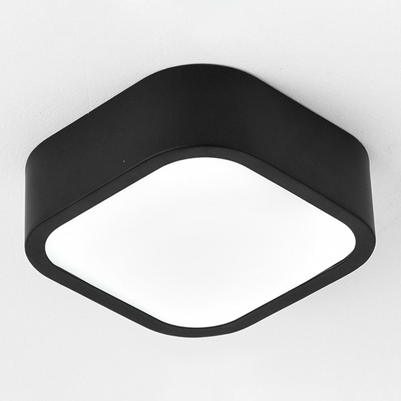Lámpara de techo LED de simplicidad con sombra de acrílico, accesorios de iluminación LED para pasillo de estilo contemporáneo