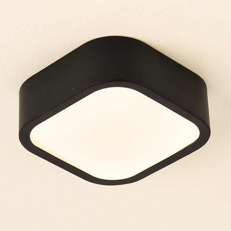 Lámpara de techo LED de simplicidad con sombra de acrílico, accesorios de iluminación LED para pasillo de estilo contemporáneo
