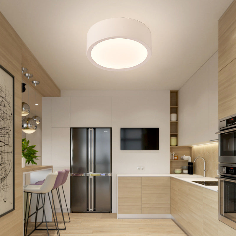Lámpara de techo LED de simplicidad con sombra de acrílico, accesorios de iluminación LED para pasillo de estilo contemporáneo