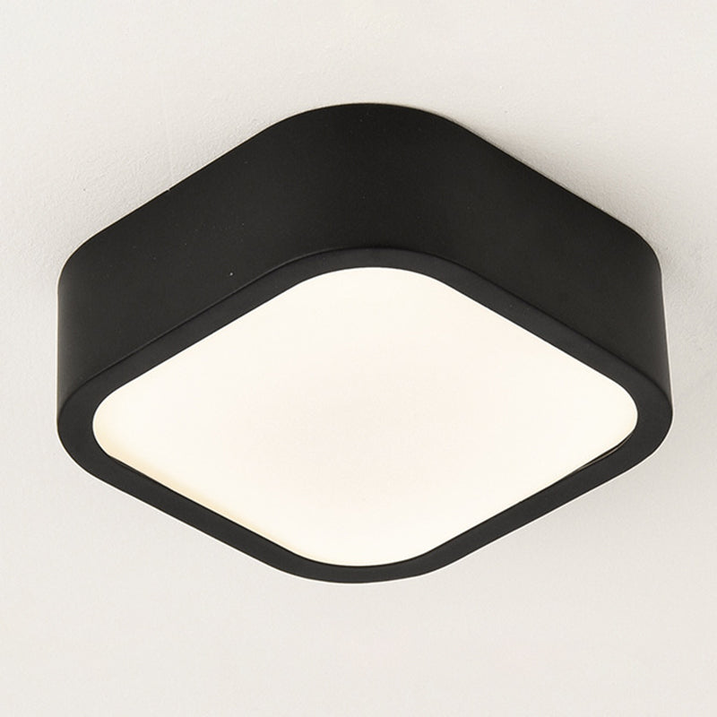 Lámpara de techo LED de simplicidad con sombra de acrílico, accesorios de iluminación LED para pasillo de estilo contemporáneo