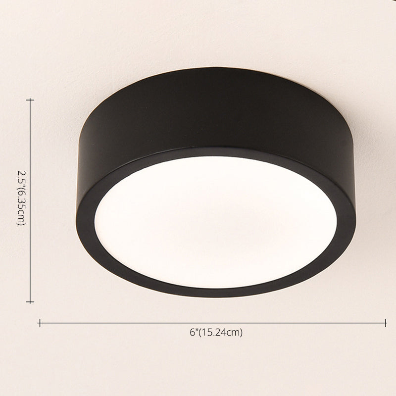 Lámpara de techo LED de simplicidad con sombra de acrílico, accesorios de iluminación LED para pasillo de estilo contemporáneo