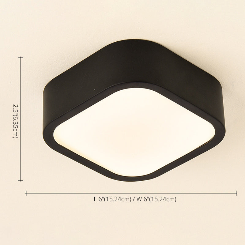 Lámpara de techo LED de simplicidad con sombra de acrílico, accesorios de iluminación LED para pasillo de estilo contemporáneo