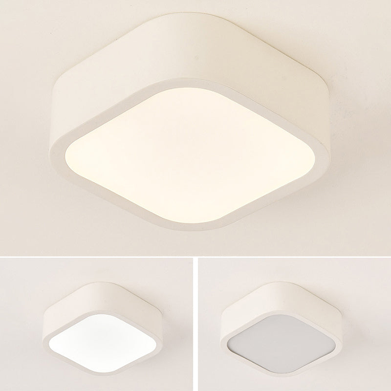Lámpara de techo LED de simplicidad con sombra de acrílico, accesorios de iluminación LED para pasillo de estilo contemporáneo