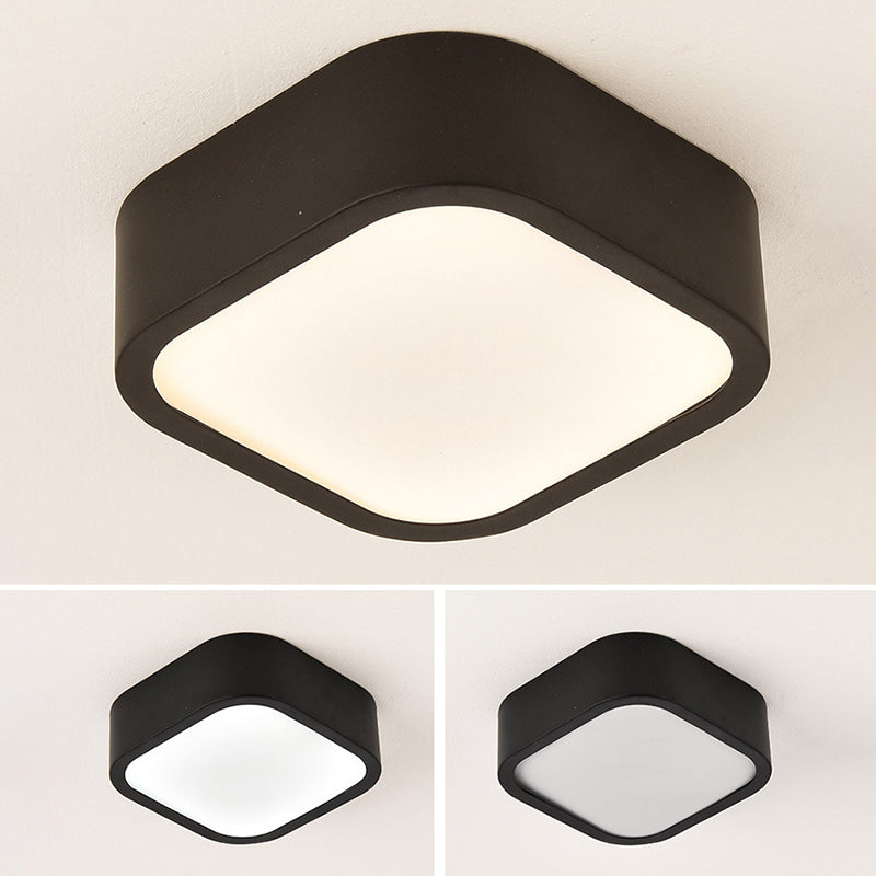 Lámpara de techo LED de simplicidad con sombra de acrílico, accesorios de iluminación LED para pasillo de estilo contemporáneo