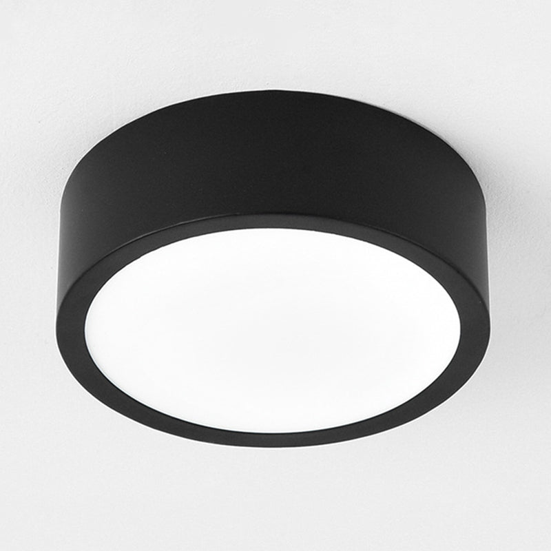 Lámpara de techo LED de simplicidad con sombra de acrílico, accesorios de iluminación LED para pasillo de estilo contemporáneo