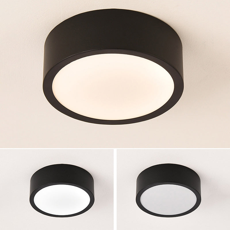 Lámpara de techo LED de simplicidad con sombra de acrílico, accesorios de iluminación LED para pasillo de estilo contemporáneo