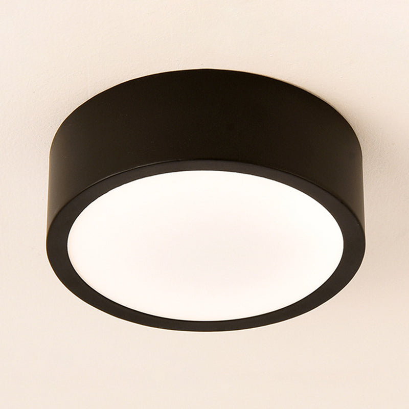 Lámpara de techo LED de simplicidad con sombra de acrílico, accesorios de iluminación LED para pasillo de estilo contemporáneo