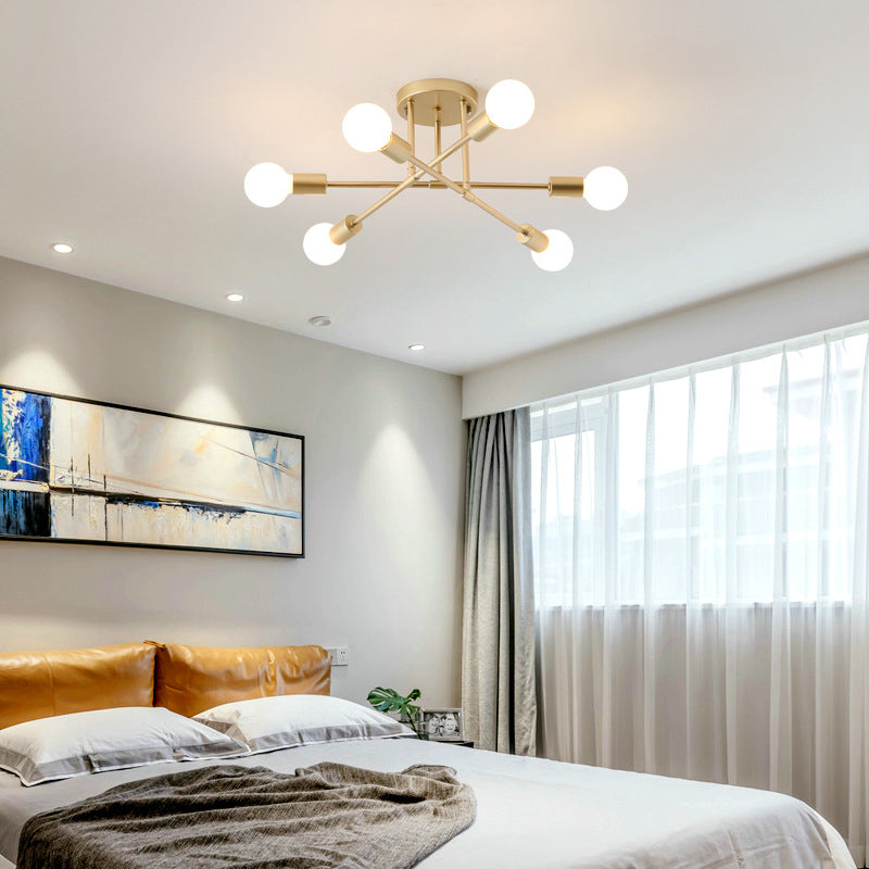 Lámpara de techo LED de simplicidad con sombra de acrílico, accesorios de iluminación LED para pasillo de estilo contemporáneo