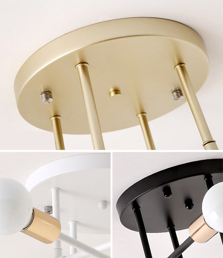 Lámpara de techo LED de simplicidad con sombra de acrílico, accesorios de iluminación LED para pasillo de estilo contemporáneo