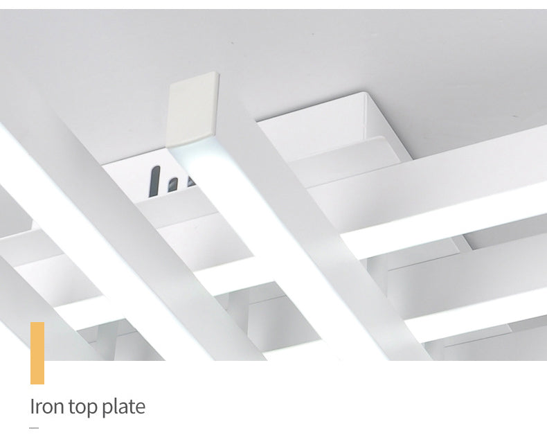 6-Lights Industrial Style Open Bulb Ceiling Light Metal Lamp Arm Lighting Fixture for Bedroom Dining Room