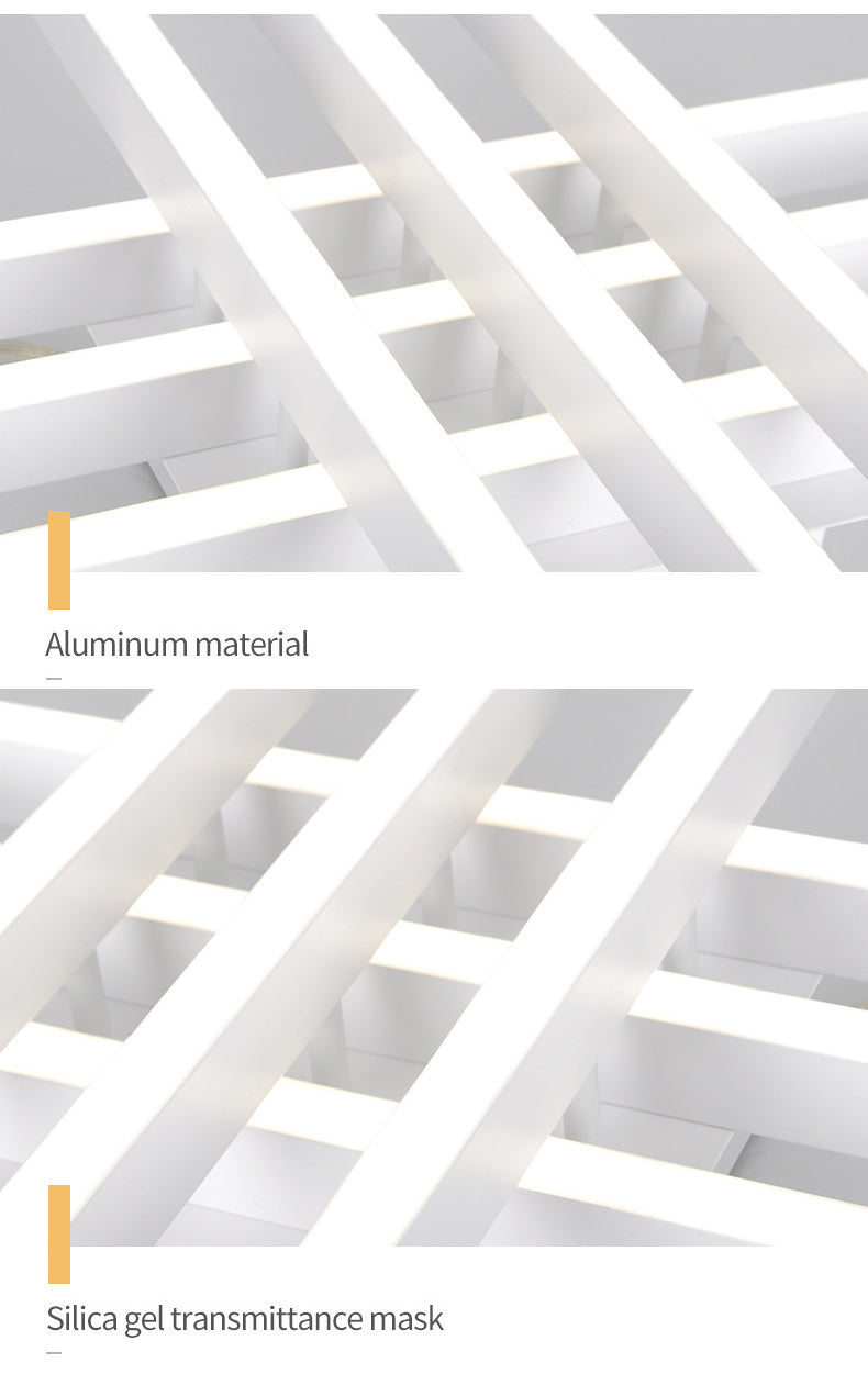 6-Lights Industrial Style Open Bulb Ceiling Light Metal Lamp Arm Lighting Fixture for Bedroom Dining Room