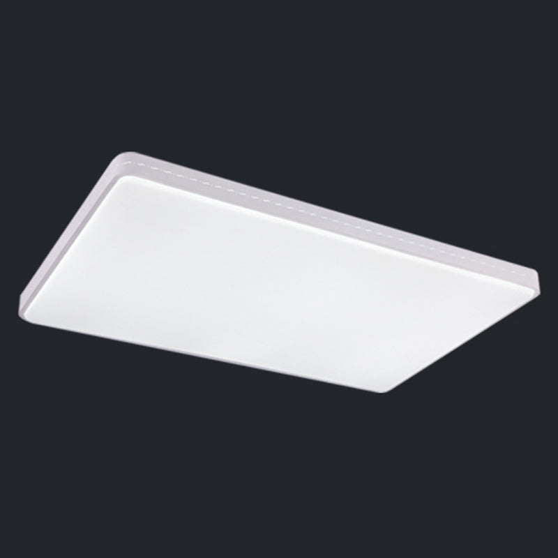 Plafonnier LED blanc moderne et simple, abat-jour en acrylique Ultra-fin de 1.6 pouces, luminaire de salon