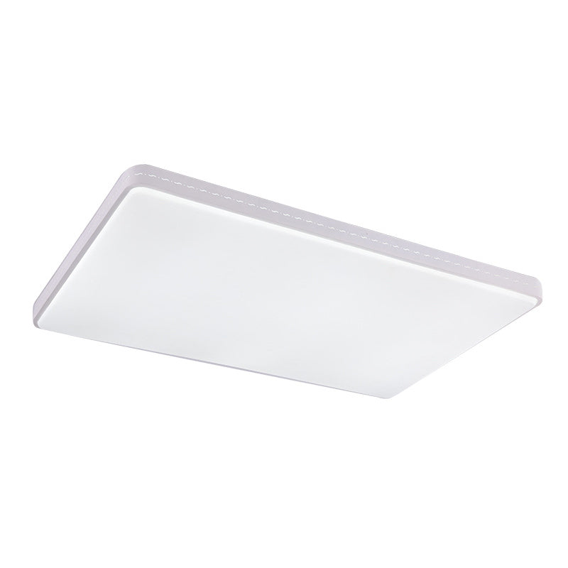 Plafonnier LED blanc moderne et simple, abat-jour en acrylique Ultra-fin de 1.6 pouces, luminaire de salon