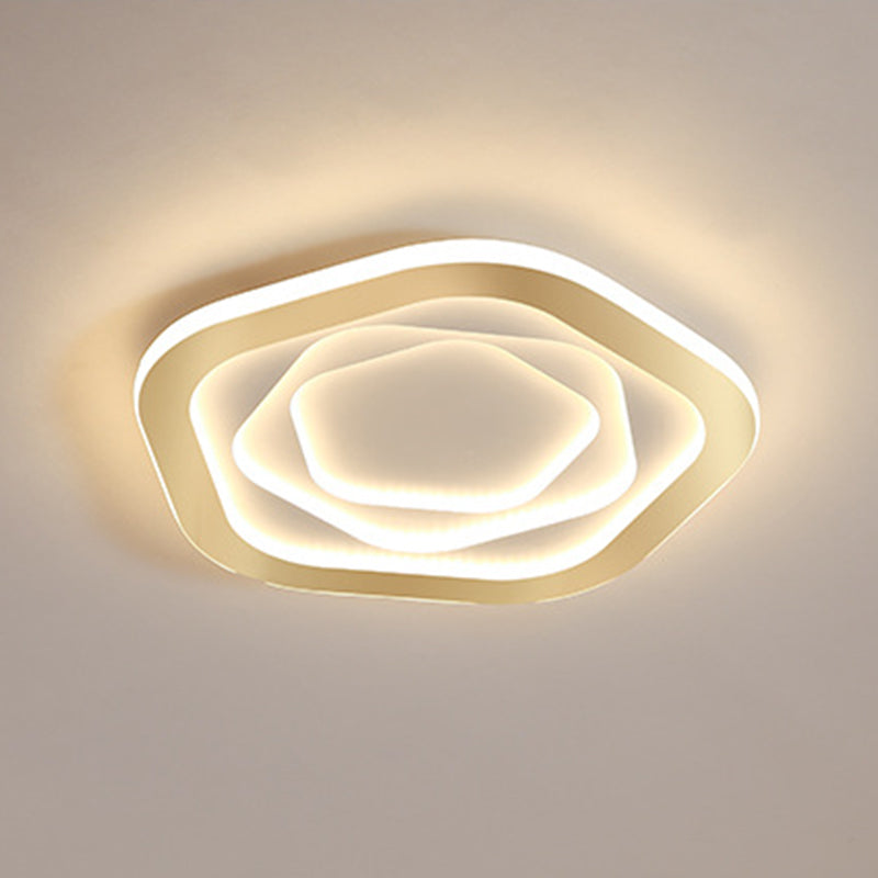 Acrylic Flower Flush Mount Ceiling Fixture Modern Style LED Close to Ceiling Lighting Fixture
