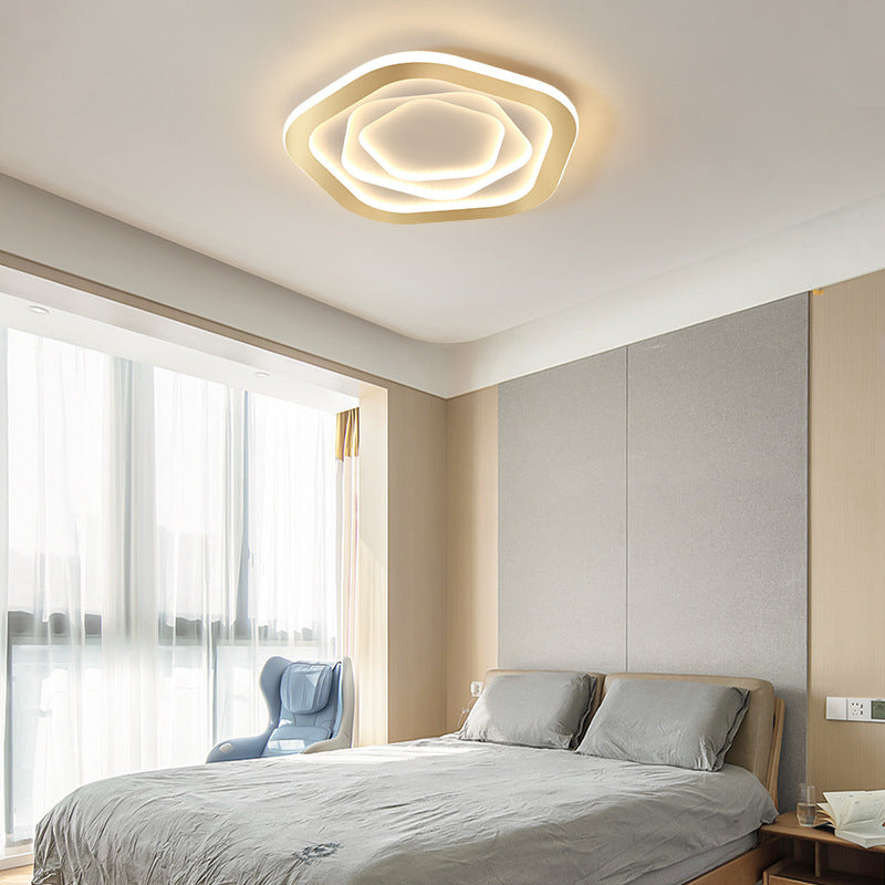 Acrylic Flower Flush Mount Ceiling Fixture Modern Style LED Close to Ceiling Lighting Fixture