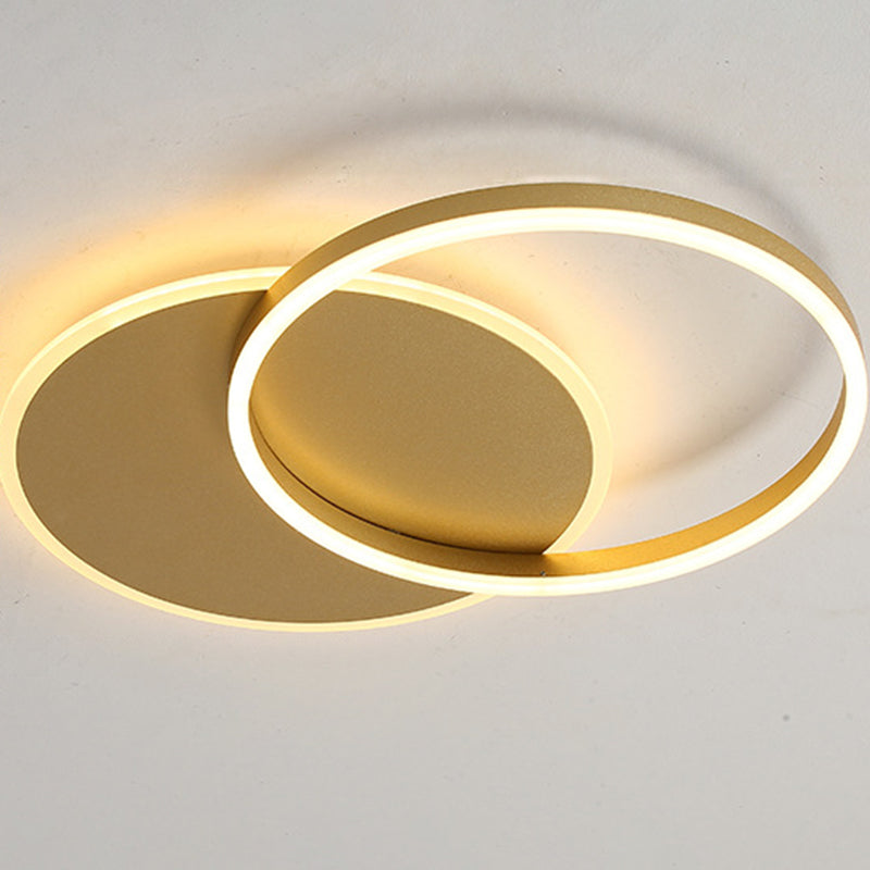 Kruisende cirkels Multi-Lights LED-plafondlamp Moderne stijl Eenvoud Inbouwverlichtingsarmatuur voor woonkamer