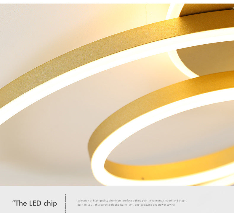 Kruisende cirkels Multi-Lights LED-plafondlamp Moderne stijl Eenvoud Inbouwverlichtingsarmatuur voor woonkamer