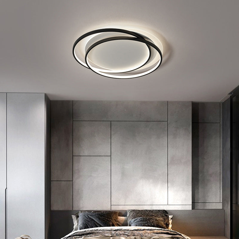 Cycle Semi-Flush Mount Light Modern Minimalist LED Metal LED Ceiling Flush Mount for Hallway