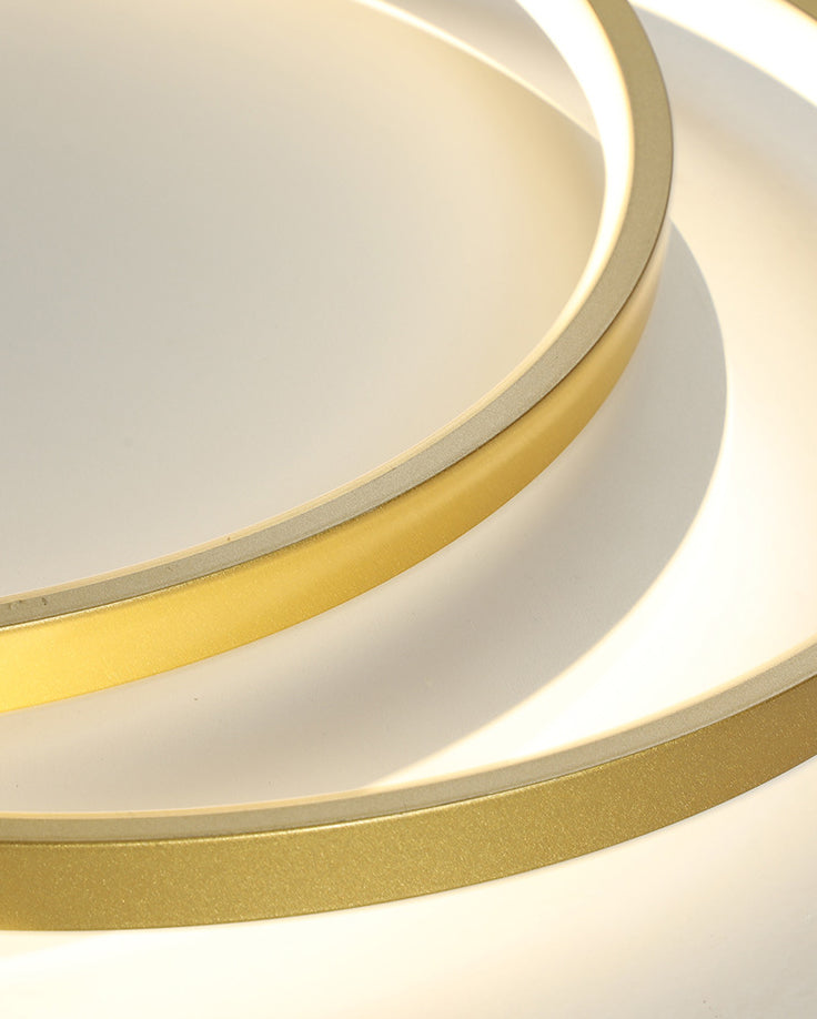 Cycle Semi-Flush Mount Light Modern Minimalist LED Metal LED Ceiling Flush Mount for Hallway