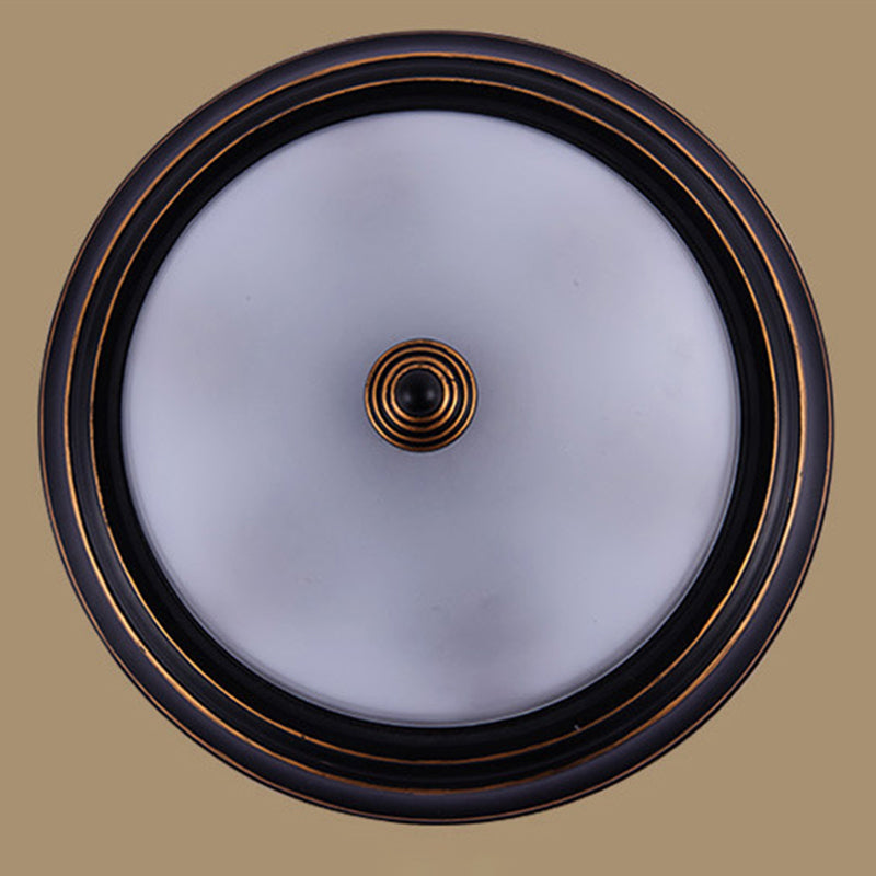 Witte LED-inbouwverlichting Klassieke stijl glazen kom verzonken plafondlamp