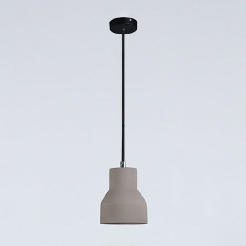 Grijs bel cement hangend lichtende Noordse stijl 1 lichte restaurant plafond hanger lamp