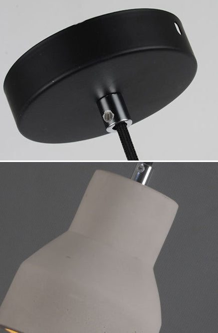 Grijs bel cement hangend lichtende Noordse stijl 1 lichte restaurant plafond hanger lamp
