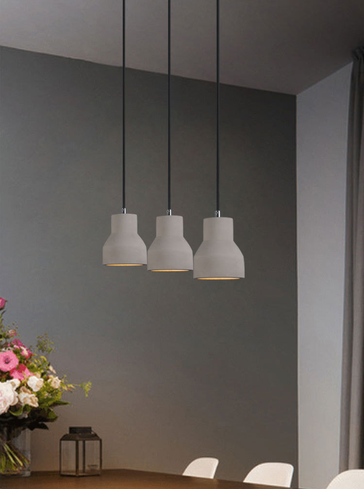 Grijs bel cement hangend lichtende Noordse stijl 1 lichte restaurant plafond hanger lamp