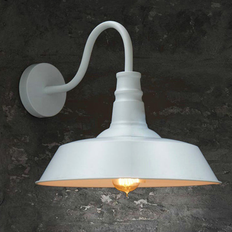 Warehouse Shade Metal Wall Light Fixture American Industrial Style 1 Light Sconces