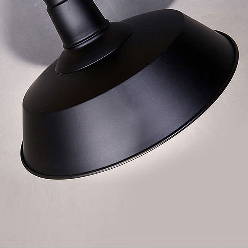 Warehouse Shade Metal Wall Light Fixture American Industrial Style 1 Light Sconces