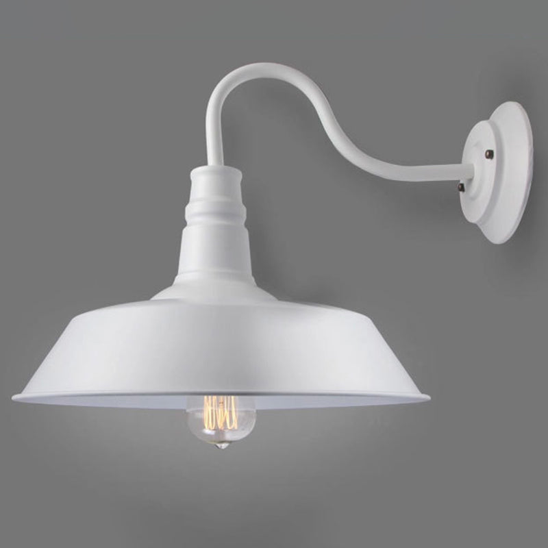 Warehouse Shade Metal Wall Light Fixture American Industrial Style 1 Light Sconces