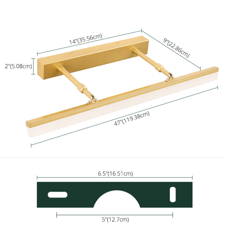 Luce Extravagant Linear Vanity Fishestures Acrilic Vanity Sconce
