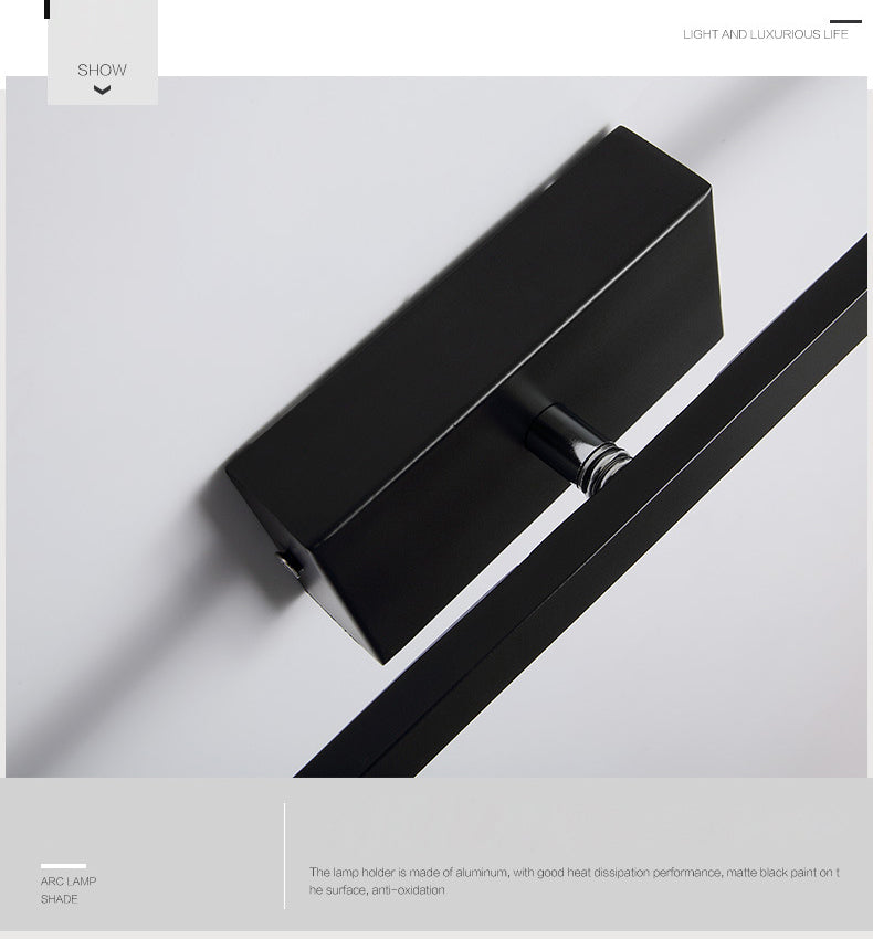 Fixes d'éclairage de vanité linéaire de style minimaliste postmoderne Applique de vanité en aluminium