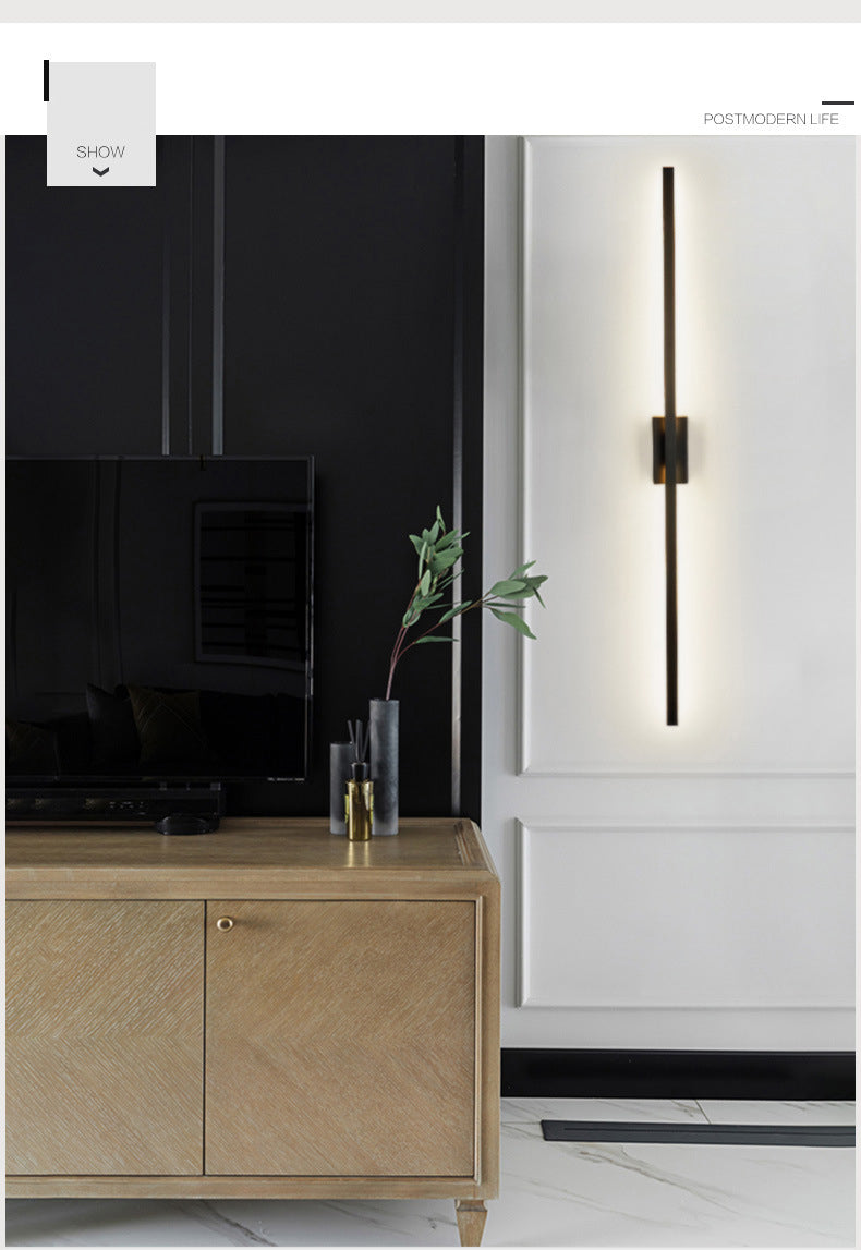 Fixes d'éclairage de vanité linéaire de style minimaliste postmoderne Applique de vanité en aluminium