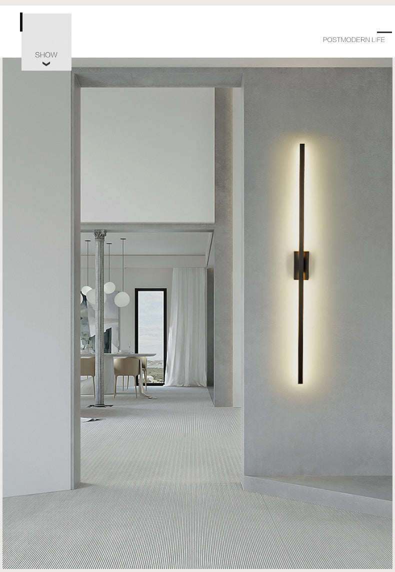 Fixes d'éclairage de vanité linéaire de style minimaliste postmoderne Applique de vanité en aluminium