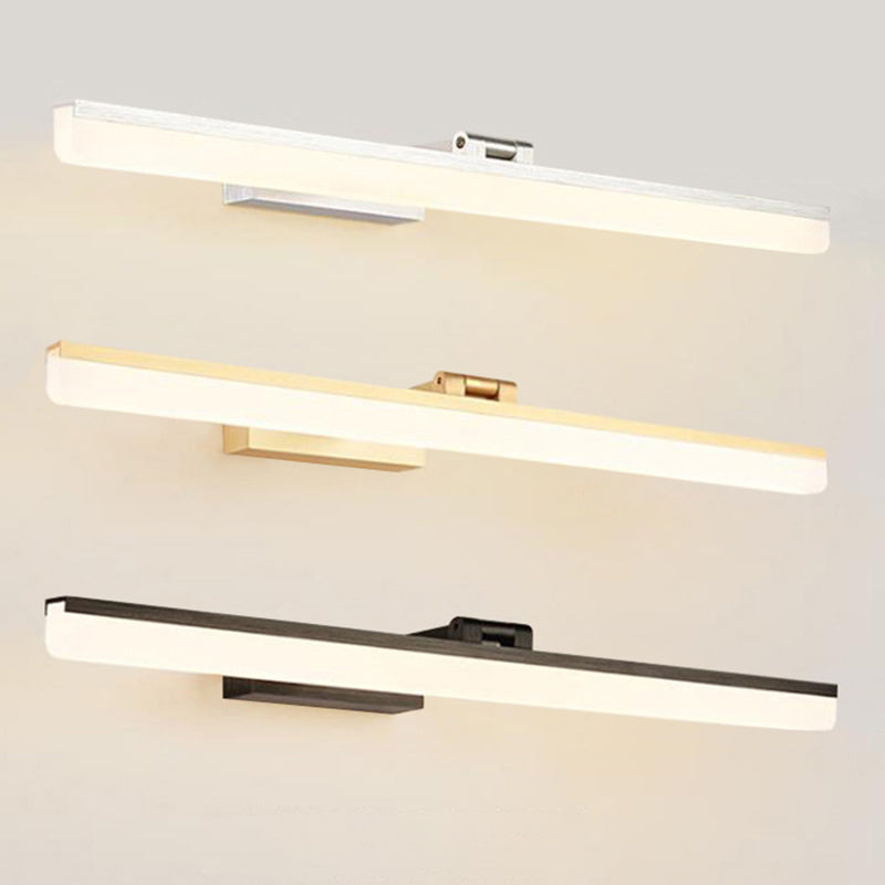 Linear Vanity Lighting Fixtures Modern Minimalist Style Plastic Vanity Lights