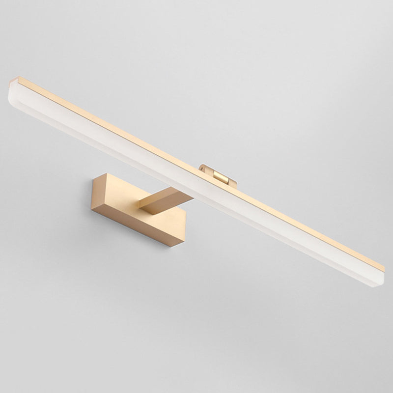 Linear Vanity Lighting Fixtures Modern Minimalist Style Plastic Vanity Lights