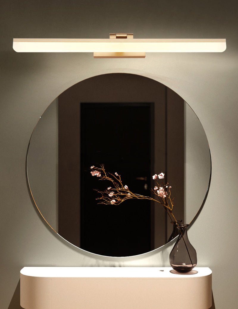 Linear Vanity Lighting Fixtures Modern Minimalist Style Plastic Vanity Lights