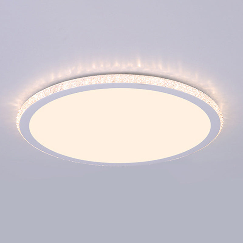 Eenvoudige Disk Shaped Flushmount Verlichting Acryl Slaapkamer Oppervlak Gemonteerd LED Plafond Licht