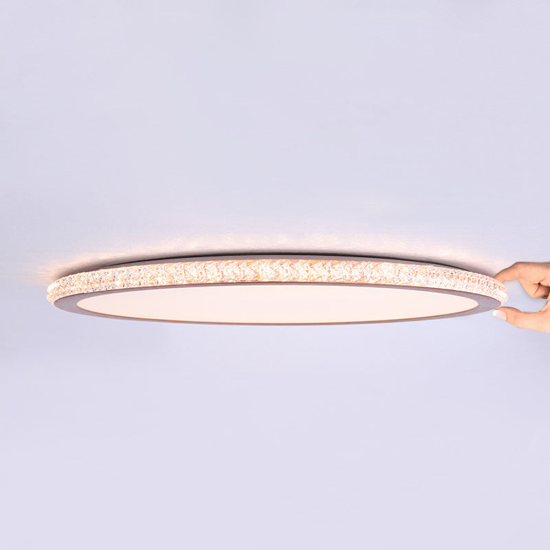 Eenvoudige Disk Shaped Flushmount Verlichting Acryl Slaapkamer Oppervlak Gemonteerd LED Plafond Licht