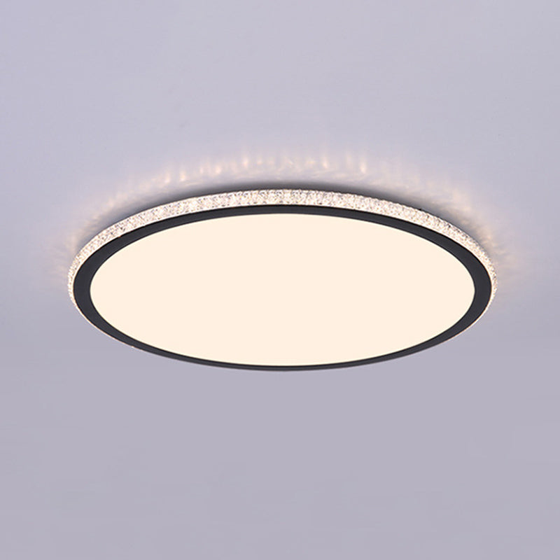 Eenvoudige Disk Shaped Flushmount Verlichting Acryl Slaapkamer Oppervlak Gemonteerd LED Plafond Licht