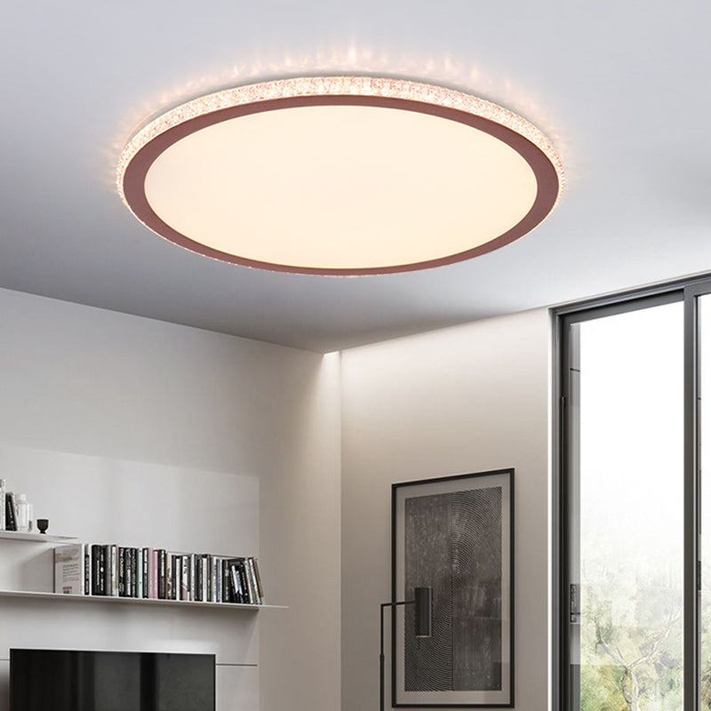 Eenvoudige Disk Shaped Flushmount Verlichting Acryl Slaapkamer Oppervlak Gemonteerd LED Plafond Licht