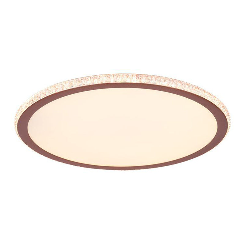 Eenvoudige Disk Shaped Flushmount Verlichting Acryl Slaapkamer Oppervlak Gemonteerd LED Plafond Licht