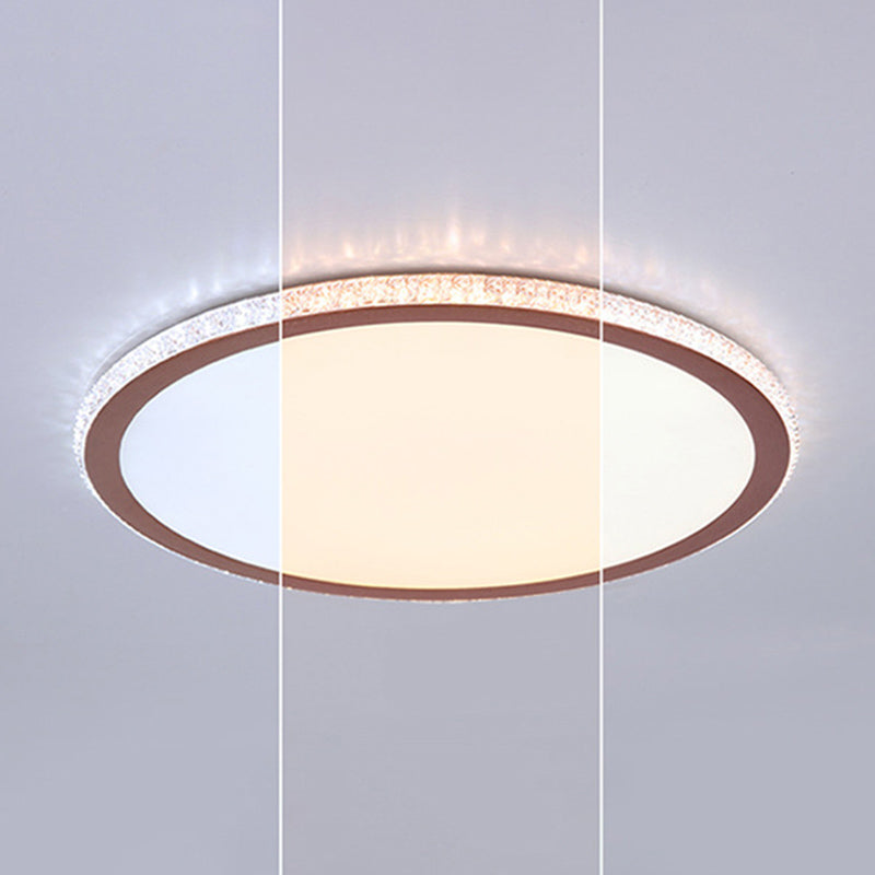 Eenvoudige Disk Shaped Flushmount Verlichting Acryl Slaapkamer Oppervlak Gemonteerd LED Plafond Licht